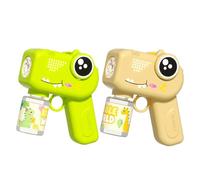 Pistola A Di Dinosauro Per Bambini | Soffiatore Elettrico Automatico Per Con E Suoni, Oltre 5000 Al Minuto | Giocattolo Portatile Con Soluzione Da 75 Ml Per Feste, Spiaggia, Gio