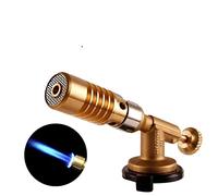 Pistola a fiamma portatile con bruciatore a gas butano in rame, accendino per riscaldamento e saldatura per campeggio all'aperto, barbecue, set di torcia a gas a spruzzo
