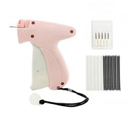 Pistola a punto rapido per vestiti, mini e micro punti, macchina da cucire portatile per la riparazione di vestiti, cucitrice portatile per riparazioni istantanee (leggera e facile da usare) (rosa)