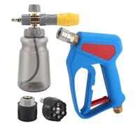 Pistola A Schiuma Ad Alta Pressione Per Auto Da 5200 Psi,Con 6 In 1 Ugello&Cannone A Schiuma Da 1 Litro,Pistola Per Idropulitrice Per Autolavaggio,Adattatore M22 Compatibile Con Karcher K2-7