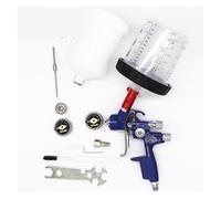 Pistola a spruzzo 1,3 e 1,7 mm ugello con adattatore e serbatoio 600 cc pistola a spruzzo aria con attacco rapido serbatoio senza lavaggio tazza di miscelazione della vernice(TWO TANK)