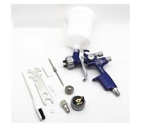 Pistola a spruzzo 1,3 e 1,7 mm ugello con adattatore e serbatoio 600 cc pistola a spruzzo aria con attacco rapido serbatoio senza lavaggio tazza di miscelazione della vernice(ONE TANK)