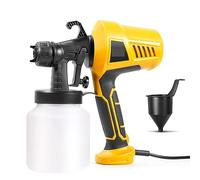 Pistola a spruzzo, 500 W, pistola a spruzzo elettrica, 1000 ml, controllo del flusso, facile spruzzatura, ugello regolabile per mobili/pareti/recinzioni, pistola a spruzzo (500 W 0,8 L)