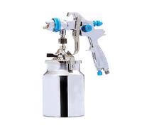 Pistola a spruzzo ad aria, aerografo in lega di alluminio dipinta a mano, vaso di alimentazione 1000 CC, calibro 1,5 mm per la lavorazione del legno, auto, camion, mobili pittura