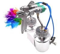 Pistola a spruzzo ad aria, spruzzatore a doppia testa con ugello da 1,3 mm, capacità 1000 ml, ideale per modellini di auto, camion e pittura di mobili