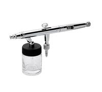 Pistola a Spruzzo, Aerografo con alimentazione ad aspirazione da 0,3/0,5/0,8 mm - Set pistola a spruzzo portatile professionale a doppia azione (22 cc)(WD-182-0.3MM)
