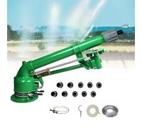 Pistola a spruzzo agricola in lega di zinco resistente con irrigatore rotante a 360° e ugello a flusso regolabile per irrigazione ecologica in colture, frutteti e orticoltura commerciale