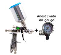 Pistola a spruzzo ANEST IWATA LPH-80-104G 1,0 mm HVLP con tazza PCG-2D-1 Air ...