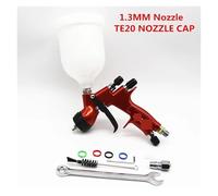 Pistola a spruzzo con adattatore, serbatoio di miscelazione, ugello da 1,3/1,8 mm, pistola a ad aria attacco rapido, senza lavaggio, tazza della vernice, spruzzatore(1.3 Te20 one tank)