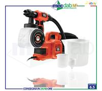 Pistola a Spruzzo con Base da Terra 1200 ML - 450W Black & Decker HVLP400