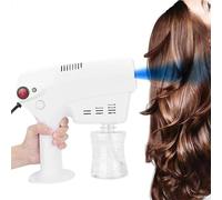Pistola a spruzzo con micronebulizzatore, pistola a vapore nano per la cura dei capelli, spruzzatore multifunzione con raffreddamento nano per capelli con luce, vaporizzatore per tintura e colorazione