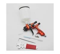 Pistola a spruzzo con ugello da 1,3 mm a for vernice ad aria a HVLP a base d'acqua Aerografo for pistola for verniciatura auto(Orange)