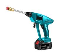 Pistola A Spruzzo D'acqua For Autolavaggio Ad Alta Pressione Senza Fili Generatore Di Schiuma For Rondella Portatile Con Borsa Degli Attrezzi For Batteria 18V Pulizia Potente(Two small battery)