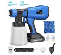 Pistola a spruzzo elettrica a batteria da 800 ml Potente spruzzatore di vernice HVLP 4 ugelli in rame per aerografo con rivestimento in acciaio per mobili auto