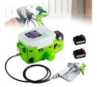 Pistola A Spruzzo Elettrica Airless 500w, Spruzzatore Di Vernice Portatile 1,7l Con 2x5000mah, 15mpa Alta Pressione Per Mobili, Recinzioni E Soffitti