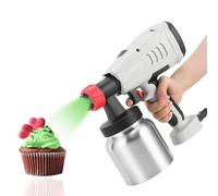 Pistola a spruzzo elettrica per aerografo, 800 W, ad alta potenza, strumento per decorare torte e dessert, con controllo manuale per sabbiatura e progetti artigianali