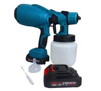 Pistola a Spruzzo Elettrica per Vernice Doppia Batteria 48V Serbatoio 800ML