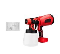 Pistola A Spruzzo Elettrica Senza Fili Da 1000 Ml Aerografo Con Rivestimento In Acciaio For Mobili Ad Alta Potenza Spruzzatore Di Vernice For Batteria Da 18 V(No Battery Red)