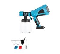 Pistola A Spruzzo Elettrica Senza Spazzole Da 1000 Ml HVLP Spruzzatore Di Vernice Senza Fili For Mobili For Auto Aerografo Con Rivestimento In Acciaio For Batteria 18V(No Battery)
