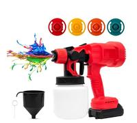 Pistola a spruzzo elettrica, spruzzatore di vernice senza fili con batteria da 3000 mAh, serbatoio da 800 ml per rivestimento di recinzioni da giardino, armadi, pareti e mobili