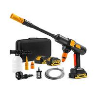 Pistola a Spruzzo, Generatore Di Schiuma For Pistola For Lavaggio Auto Ad Alta Pressione Da 200 Bar Pistola For Acqua Pulitore For Lavaggio Auto For Batteria 18V(With a battery)