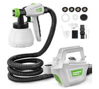 Pistola a Spruzzo, Huepar Tools 800W Spruzzatori di Vernice con 4 Ugelli in Rame e Filtro, Flusso Massimo di 1200ml/min, 3 Modalità di Pittura, Contenitore 1300 ml, Facile da Usare e da Pulire-SG800
