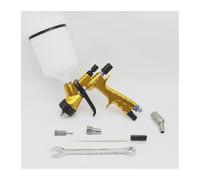 Pistola a spruzzo HVLP da 1,3 mm con connettore for tubo flessibile dell'aria girevole a 360°, utensili ad aria compressa for verniciatura auto alta atomizzazione, pistola for(Gold)