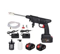 Pistola a Spruzzo, Idropulitrice Ad Alta Pressione Senza Fili Pistola Ad Acqua Ricaricabile For Lavaggio Auto Ricaricabile Pistola Ad Acqua Da Giardino Regolabile For Batteria 36V(2 batteries sets)