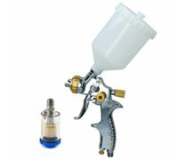 Pistola a spruzzo LVLP Gravity Feed 1,4 mm ugello 1/4" BSP in linea trappola ...