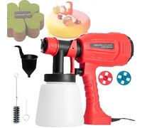 Pistola A Spruzzo Per Cioccolato Da 400 W, Bomboletta Spray Da 1000 Ml/Distanza Di Spruzzo Di 300 Mm, Velocità Infinitamente Variabile / 32000 Giri/min, Per Decorare Torte,Red