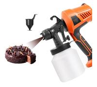Pistola A Spruzzo Per Cioccolato Da 500 W, Kit Per Pistola A Spruzzo Per Decorazione Torte, 3 Modalità Di Spruzzo/rimovibile, Flusso Regolabile, Per Decorare Torte E Dolci,Orange