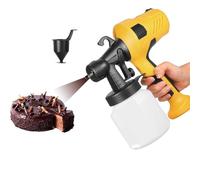 Pistola A Spruzzo Per Cioccolato Da 500 W, Kit Per Pistola A Spruzzo Per Decorazione Torte, 3 Modalità Di Spruzzo/rimovibile, Flusso Regolabile, Per Decorare Torte E Dolci,Yellow