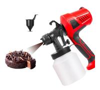 Pistola A Spruzzo Per Cioccolato Da 500 W, Kit Per Pistola A Spruzzo Per Decorazione Torte, 3 Modalità Di Spruzzo/rimovibile, Flusso Regolabile, Per Decorare Torte E Dolci,Red