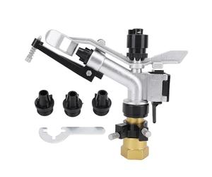 Pistola a spruzzo per irrigazione in lega di zinco, irrigatore a impatto rotante automatico, risparmio idrico, regolabile a lungo raggio per cortile, giardino, interfaccia G1, 600