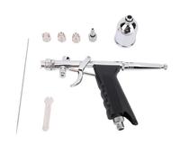 Pistola a spruzzo per vernice, alimentazione a gravità a doppia azione, ugello a sgancio rapido 0,3 mm, tazza 15 cc, materiali di consumo per verniciatura