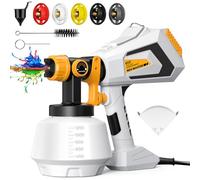 Pistola a Spruzzo per Verniciare - NEU MASTER 700W HVLP Pistola a Spruzzo Elettrica con Contenitore da 1200 ml/ 5 Cuivre Ugelli/10 Carta da Filtro