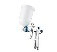 Pistola a spruzzo, Pistola a spruzzo da 1.3/1.8mm Spruzzatore originale 400CC Strumento for pistola a spruzzo pneumatica con tazza in metallo in plastica(1.0mm E1 Plastic pot)