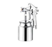 pistola a spruzzo, Pistola a spruzzo professionale da 400 ml, aerografo pneumatico, atomizzatore for verniciatura in lega con tramoggia for la di auto(F75 Down)