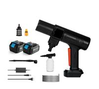 Pistola a spruzzo, Pistola Ad Acqua Spray For Idropulitrice Alta Pressione Senza Spazzole Macchina For La Pulizia Dell'acqua A For Autolavaggio Portatile For Batteria 18V(Two big battery)
