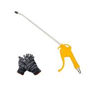 Pistola a spruzzo, Pistola Ad Aria Compressa, Pistola Ad Aria Compressa Ad Alto Flusso For Compressore Con Ugello Angolato E Piegato, Tre Colori Tra Cui Scegliere, Stile Lungo(Yellow)