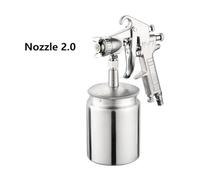 Pistola a spruzzo pneumatica da 1000 ml, ugello calibro 2,0/2,5/3,0 mm, strumento for verniciatura a for auto/mobili, progetti fai te/verniciatore a(DOWN- 1000ML-2.0)