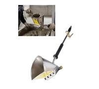 Pistola a spruzzo pneumatica per malta cementizia, spruzzatore in acciaio inox per stucco per soffitti alti, ideale per applicazioni su pareti interne ed esterne