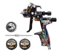 Pistola a spruzzo pneumatica SUTU 5800, set da 1,3/1,7 mm, vaso da 600 ml, per verniciatura di auto e mobili, atomizzazione uniforme