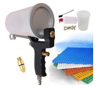 Pistola a spruzzo pneumatica, tazza da 1000 ml, spruzzatore professionale con flusso d'aria regolabile per progetti di ristrutturazione domestica e industriale