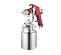 Pistola a spruzzo rossa, sifone con ugello a spruzzo da 1,8 mm, tazza da 1000 cc, strumento di pittura per ristrutturazione automobilistica, artigianato fai da te