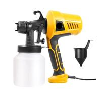 Pistola a Spruzzo, Spruzzatore di vernice elettrico da 500 W, aerografo ad alta pressione da 800 ml con controllo del flusso for uso domestico(Yellow)
