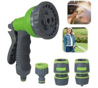 PISTOLA ACQUA GIARDINO DOCCETTA MULTIFUNZIONE 8 GETTI + RACCORDI