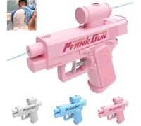 Pistola acqua - prank two-way water gun with reversible effect, spruzza davanti e dietro fino a 8 metri, perfetta per scuola, ufficio e giochi all'aperto (Rosa)