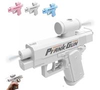 Pistola acqua - prank two-way water gun with reversible effect, spruzza davanti e dietro fino a 8 metri, perfetta per scuola, ufficio e giochi all'aperto (Bianco)