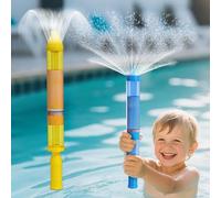 Pistola ad acqua a forma di fuoco d'artificio, giocattolo ad acqua a spruzzo, romantico stile fuoco d'artificio, pistola ad acqua ad alta pressione ideale per il bagno(Yellow)